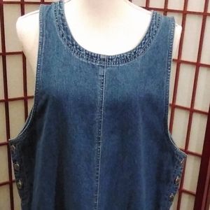 CrossRoads Plus Size (14-16) Denim Maxi Dress